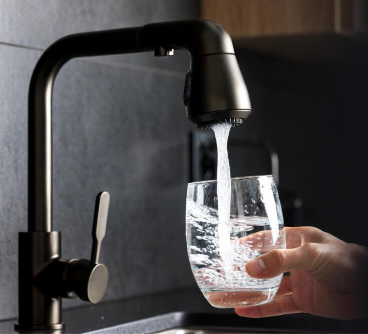 Fresh clean water from faucet for free in-home water test in Southern California